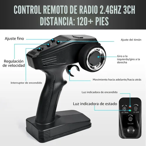 Vista 7 de Kolegend 2-en-1 RC Cyber Monster Truck y coche de derrape para adultos, escala 1/18, 4WD, 40KM/H, todo terreno, coche RC rápido con radio de 2.4Ghz