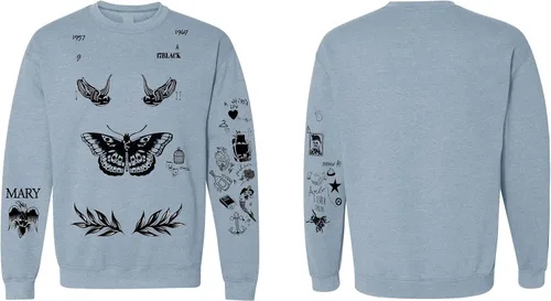 Vista 3 de Allntrends - Sudadera para adulto con diseño de Harry Tattoos