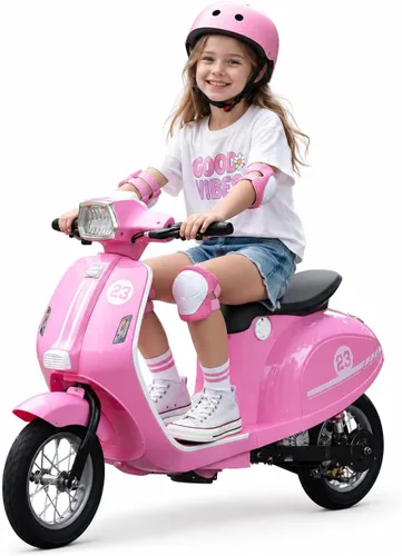 Vista 9 de Motocicleta para niños, motocicleta eléctrica de 24 V para niños Azul