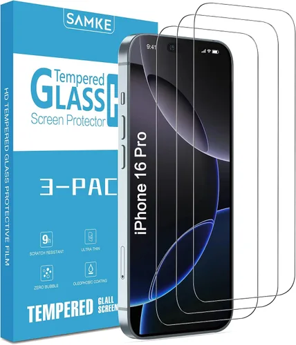 Vista 13 de SAMKE [Paquete de 3] Protector de pantalla compatible con Apple iPhone 10/X iPhone XS iPhone 11 Pro [5.8 pulgadas] vidrio templado, borde 2.5D