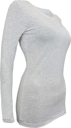 Vista 52 de Natural Uniforms Camiseta Under Scrub para mujer, cuello redondo, manga larga, paquete de 3, paquete múltiple de 3