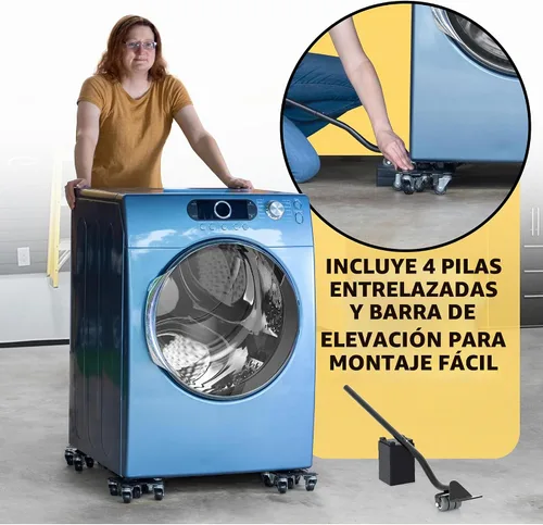 Vista 5 de Movers de muebles con ruedas – Juego de 4 herramientas elevadoras de muebles resistentes con capacidad de carga de 2000 libras, plataforma