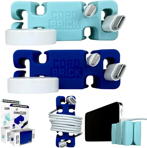 Vista 10 de CordBrick Rellenos para Calcetines para Adultos Gestión de Cables Soporte de Cable con Peso Envoltorio de Cable Soporte para Teléfono - Organizador