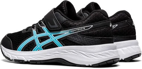 Vista 5 de ASICS Kids Contend 6 - Tenis de correr preescolar, color negroturquesa, 10, NegroTurquesa