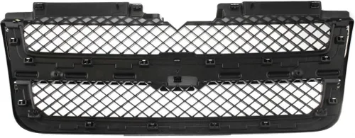 Vista 4 de Para Chevy Trailblazer 2006-2009 parrilla Gris mate con marco negro con moldura cromada GM1200549 19121044