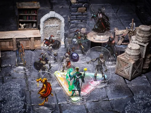 Vista 5 de Arcknight Plantillas AOE de efectos de hechizos de mazmorras y dragones, accesorios DND, juego completo de marcadores de área de efecto para D&D 5E