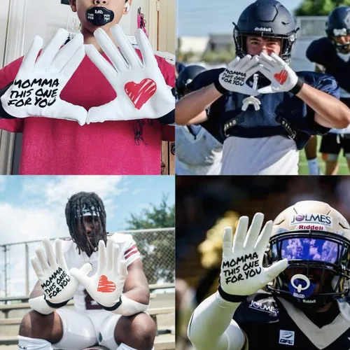 Vista 3 de SLEEFS Guantes receptores de fútbol [1 par] – Antideslizantes, agarre de silicona pegajosa – Tallas para jóvenes y adultos