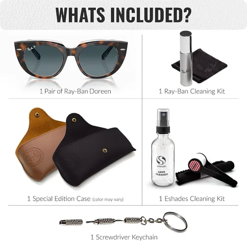Vista 2 de Ray-Ban RB2286 DOREEN - Gafas de sol de forma cuadrada con kit oficial de gafas