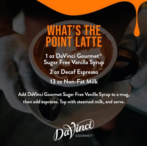 Vista 2 de DaVinci Gourmet Jarabe de vainilla sin azúcar, 25.4 onzas líquidas (paquete de 4)