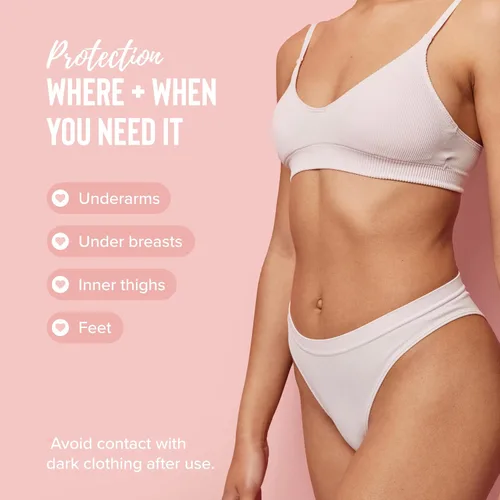 Vista 3 de Coochy Loción de protección íntima Sweat Defense Desodorante en crema calmante para el cuidado femenino Peony Prowess, 3.4 onzas