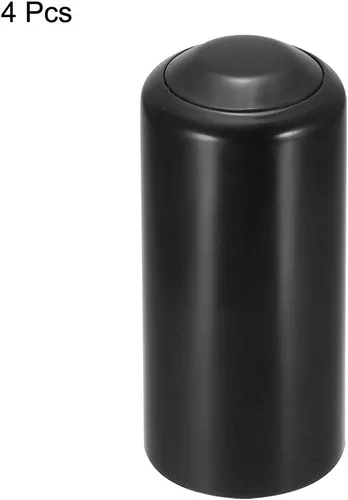 Vista 3 de uxcell Tapa de batería Mic Batería Tornillo en Tapa Tapa Tapa Negro 4 Piezas