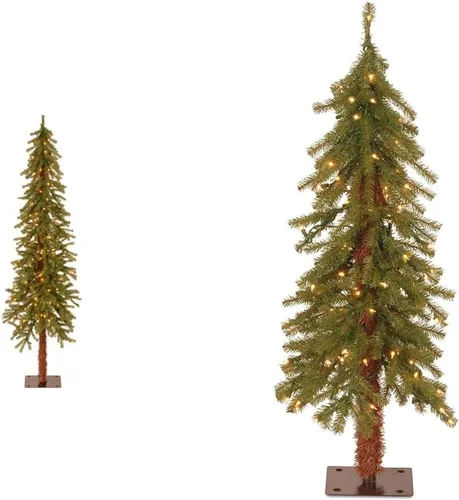 Vista 6 de National Tree Company 6ft Pre-Lit Hickory Cedar Artificial Christmas Tree