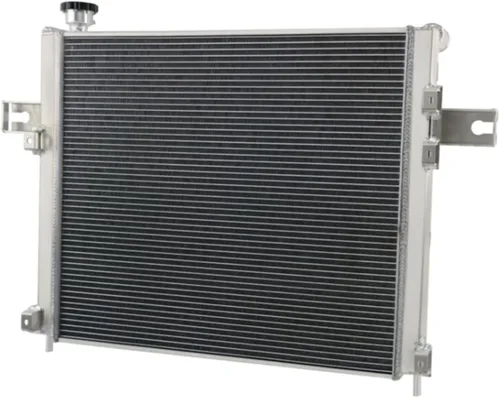 Vista 4 de Radiador de núcleo de 3 filas para 1999-2000 99 00 Jeep Grand Cherokee 4 puertas 4.7L V8 GAS 99-00 Radiador Todos los radiadores de aluminio Kit