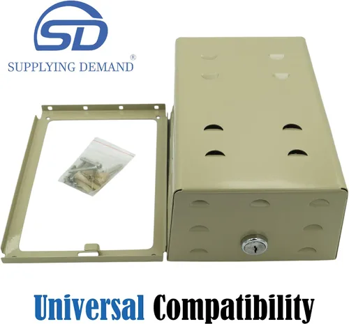 Vista 3 de Supplying Demand BTG-UWM - Protector de termostato de acero HVAC Dimensiones internas 6-3/4 x 4-1/2 x 3-9/16 pulgadas