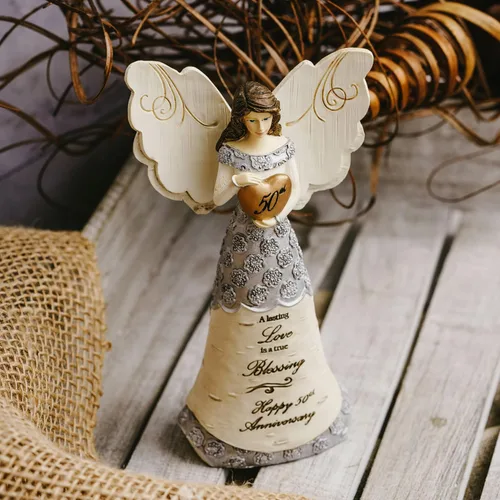 Vista 8 de Pavilion Gift Company Elements Angels 82421 - Figura decorativa (plateada)