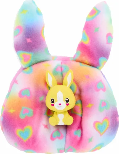Vista 6 de Muñeca pequeña Barbie Chelsea Cutie Reveal de la serie Color Dream y accesorios, disfraz de peluche de animal y 6 sorpresas, incluyendo cambio