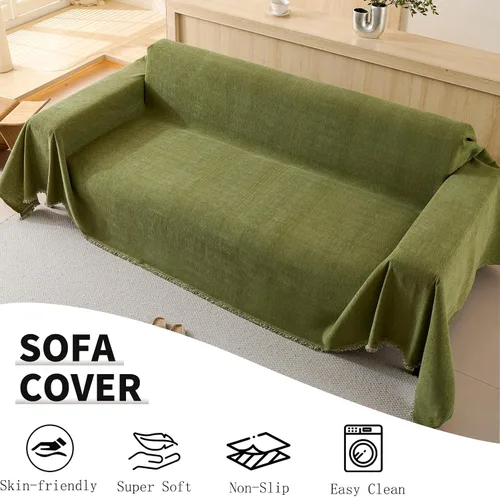 Vista 4 de Funda de sofá 100% impermeable para mascotas, lavable, para sofá de 3-4 cojines, funda para perros, protector de muebles apto para mascotas