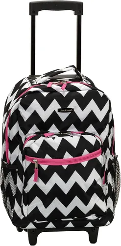 Vista 11 de Rockland - Mochila con asas dobles enrollables, Negro (Blackdot), Talla única