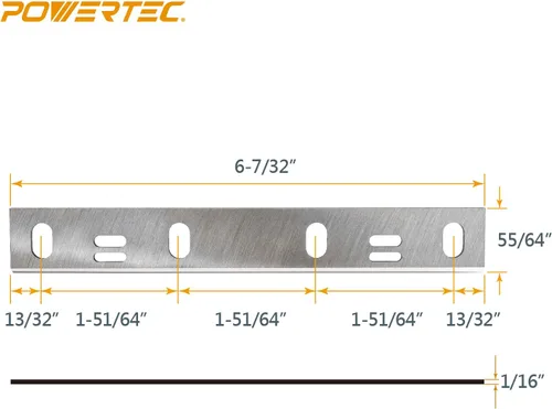 Vista 4 de POWERTEC Cuchillas de ensambladora de 6 pulgadas para cuchillos de ensamblador WEN 6559, JT6561, 6560T, 6560, repuesto para cuchillos de ensamblador