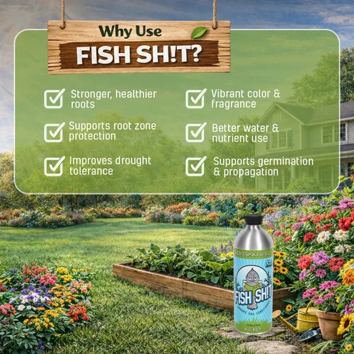 Vista 3 de Fish Head Farms - Acondicionador líquido orgánico de suelo, 1 litro, biología viva para plantas de interior y exterior, crecimiento de raíces