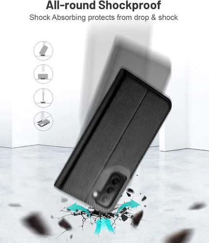 Vista 6 de OCASE - funda cartera compatible con Galaxy S21 5G, 6.2 pulgadas