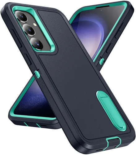 Vista 23 de IDweel Funda para Galaxy S22, para Galaxy S22 con soporte, protección resistente a prueba de golpes, antiarañazos, funda dura de estudio para Galaxy