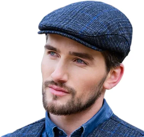 Vista 6 de Irish Tweed Trinity Flat Cap, 100% Tweed, fabricado en Irlanda