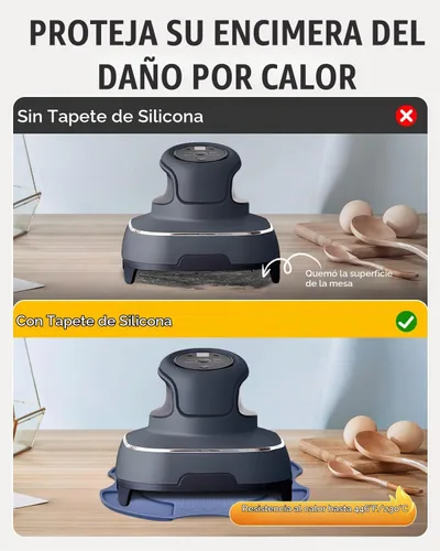 Vista 4 de Alfombrillas de silicona resistentes al calor para freidora de aire de vidrio Ninja Crispi Almohadillas calientes reutilizables resistentes al