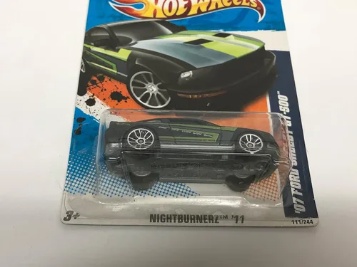 Vista 2 de 2011 Hot Wheels '07 FORD SHELBY GT-500 (PINTURA NEGRA) fundido a presión 111/244