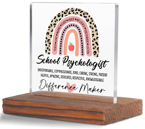 Vista 14 de Letrero decorativo de escritorio transparente para después de la escuela, regalo de agradecimiento para mujeres y hombres, regalos de agradecimiento