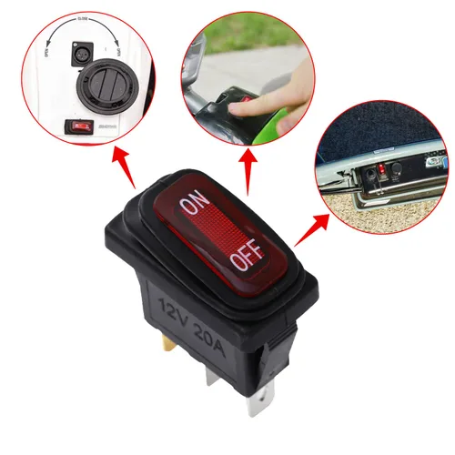 Vista 2 de KAMIER Interruptor de reinicio de encendido y apagado de repuesto para Razor MX350 MX400 SX350 Dirt Bike RSF650 E300 E200 E100 Pocket Mod Scooter