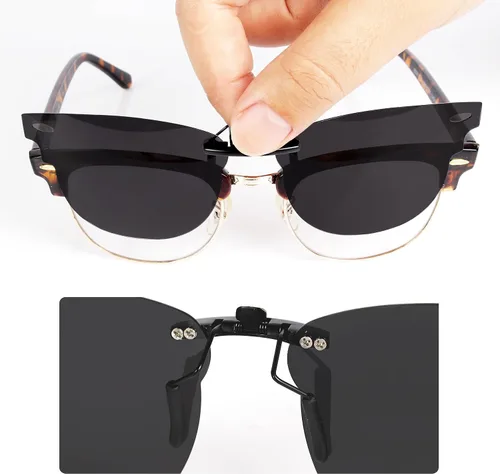 Vista 3 de Gafas de sol polarizadas CLIP-ON para Ray-Ban Clubmaster RB3016 (RX3016) 51X21