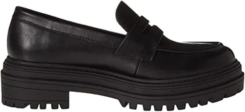 Vista 8 de LinnOaks Penny - Mocasines para mujer con puntera redonda, tacón grueso, zapatos Mary Janes, plataforma, zapatos Oxford, uniformes, zapatos de vestir