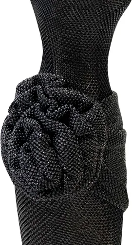 Vista 3 de Soporte de joyería de 15" Maniquí Collar Display Organizador (negro)