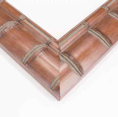 Vista 3 de Marco de bambú de 3.5 x 5 pulgadas de madera maciza marrón chocolate de 3 pulgadas de ancho de 3 pulgadas Profundidad del marco interior de 0.5
