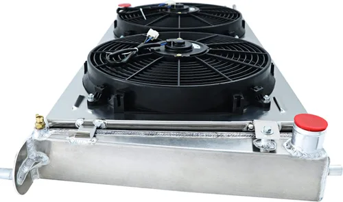 Vista 5 de Radiador para Ford F150 F250 F350 Expedition 4.2 5.4L 4.6L V8, 4 L 4.6L V8, 4 filas de aluminio con núcleo de 4 filas + cubierta / ventilador + kit