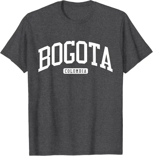 Vista 37 de Camiseta estilo universitario de Bogotá Colombia, Negro