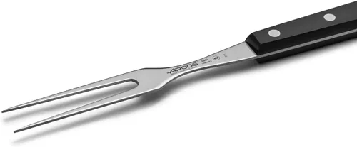 Vista 3 de ARCOS Tenedor de trinchar de acero inoxidable nitrum de 6 pulgadas y hoja de 6.299 in. Cuchillo de carnicero para deshuesar. Mango ergonómico POM