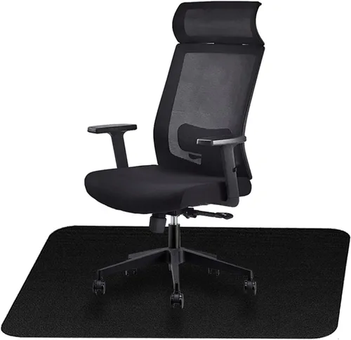Vista 9 de Icegrey Tapete para silla de oficina, rectangular, lavable, antideslizante, protector de suelo para suelos de madera dura y azulejos, color beige