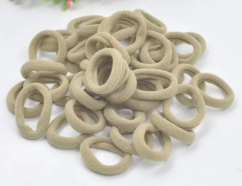 Vista 25 de Accesorios para el cabello para niñas y niños, bandas de goma para cola de caballo, bandas elásticas para el cabello (negro)