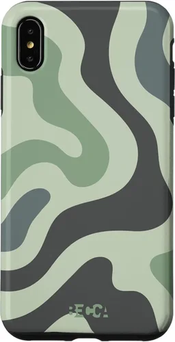 Vista 7 de Funda psicodélica para iPhone 15 Retro Groovy Liquid Swirl Hippie 70's 80's