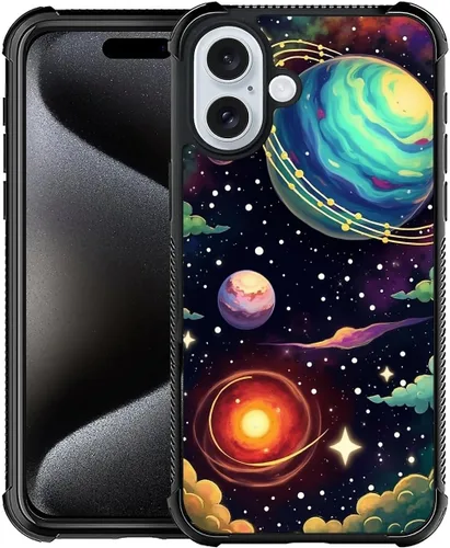 Vista 869 de Funda compatible con iPhone 15, diseño de elefantes africanos, diseño increíble a prueba de golpes, antiarañazos, carcasa trasera de policarbonato