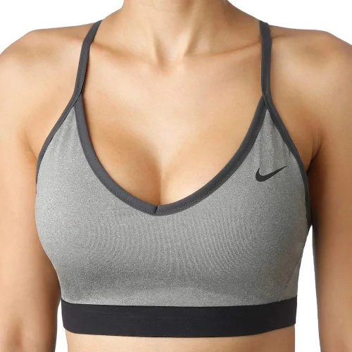 Vista 7 de Nike Pro Indy - Brasier deportivo para mujer., Gris, L