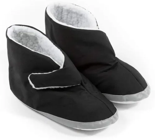 Vista 11 de Comfort Finds Botas de edema para hombre, extra anchas y espaciosas, para pies hinchados, suaves y ajustables para piel sensible y alivio de pies