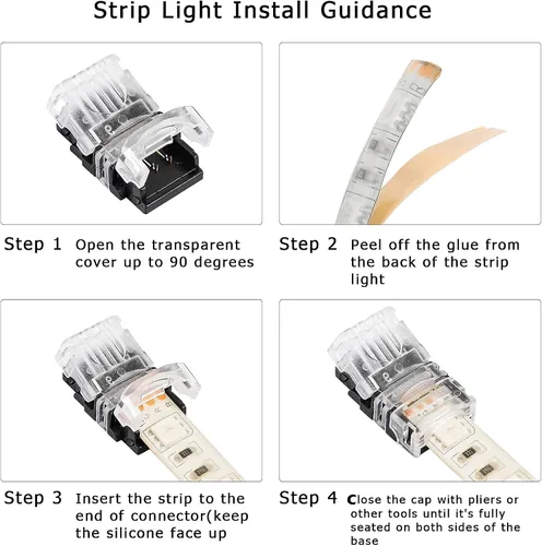 Vista 3 de SUPERNIGHT Conector de tira LED de 3 pines para luces WS2811 WS2812 WS2812B SK6812, 7 pares de cables de enchufe macho hembra JST SM, 5 conectores