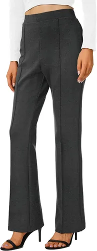 Vista 58 de Urban CoCo Pantalones de trabajo elásticos con corte de bota, pantalones de yoga pequeños para oficina casual