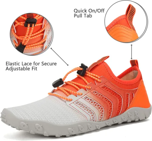 Vista 3 de WateLves - Zapatos de agua para hombres y mujeres, para natación, para la playa, la piscina, surfear, hacer yoga o aeróbics acuático, calcetines