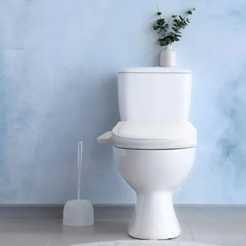 Vista 6 de J-2 Bidé eléctrico inteligente para asiento de inodoro, se adapta a inodoros redondos, agua tibia, asiento de inodoro con bidé calentado, secadora