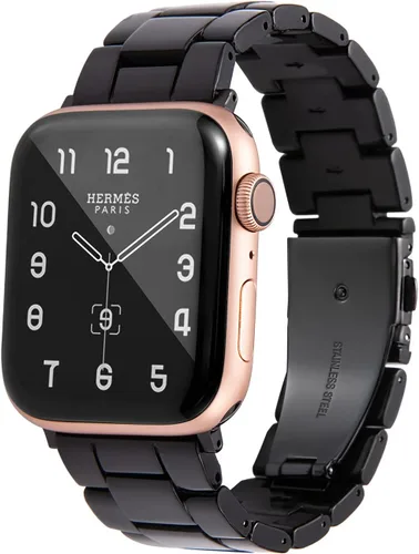 Vista 52 de HOPO Compatible With Apple Watch Band Thin Lightweight Resin Strap Bracelet Fashion Wristband Replacement For iWatch Bands Series Ultra 11 10 9 8 7