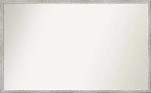 Vista 153 de Amanti Art Espejo de baño blanco para sobre el fregadero, 22 x 45 pulgadas, espejo de tocador rectangular blanco Lucie, marco de madera moderno
